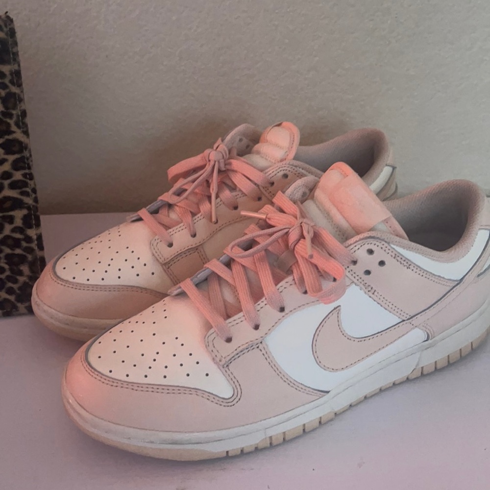Baby pink Nike dunk lows women’s 9.5